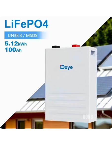 Deye SE-F5 5.12kWh 51.2V 100Ah LiFePO4 Battery | Dong Solar