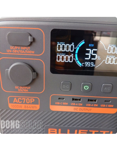 BLUETTI AC70P Portable Power Station | 1000W 864Wh
