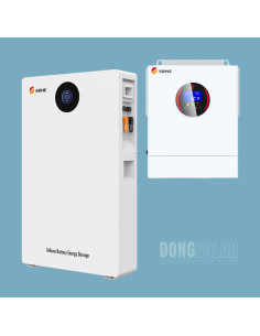 SRNE 5kW Hybrid Solar System Bundle | 5kW Single-Phase Inverter + 10.24kWh 51.2V LiFePO4 Battery