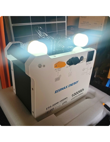 REOMAX portable Power Station | 500W 1000Wh
