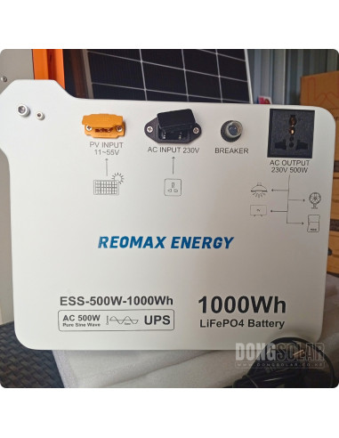 REOMAX portable Power Station | 500W 1000Wh