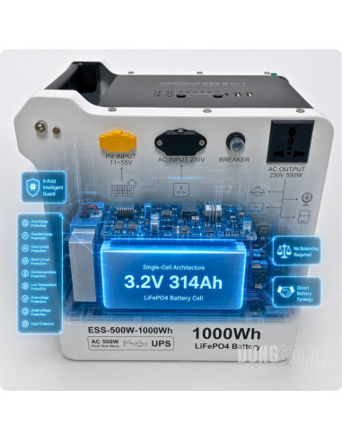 REOMAX portable Power Station | 500W 1000Wh