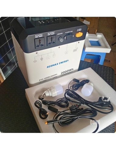REOMAX portable Power Station | 100W 2000Wh