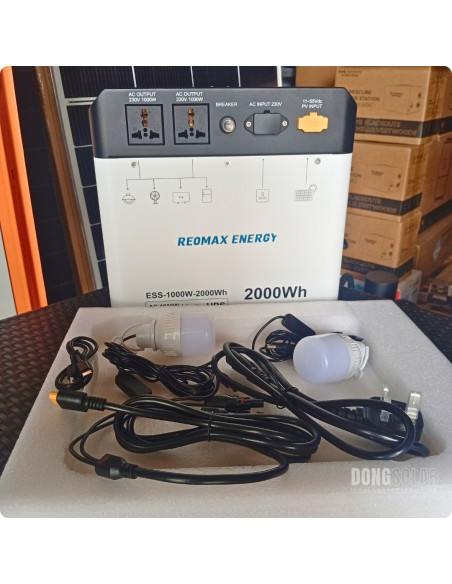 REOMAX portable Power Station | 100W 2000Wh