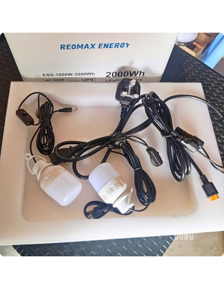REOMAX portable Power Station | 100W 2000Wh