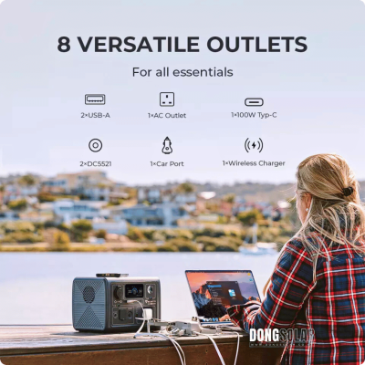 Bluetti EB3A Portable Power Station + PV200 Solar Panel