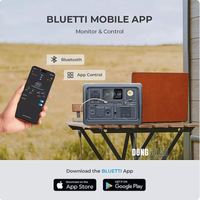 Bluetti EB3A Portable Power Station + PV200 Solar Panel