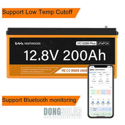 2.56KwH 200AH LiFePO4 Battery Vestwoods VC12200Plus 12V