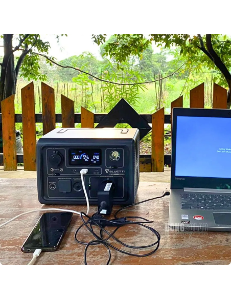 Bluetti EB3A Portable Power Station | 600W Output (1200W Surge) | 268Wh LiFePO4 Battery | 24/7 UPS & App Control