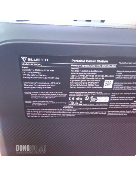 BLUETTI AC200P L Portable Power Station 2400W 2304Wh – High-Capacity Solar Generator & Home Backup