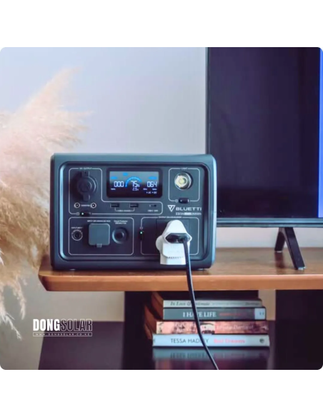 Bluetti EB3A Portable Power Station | 600W Output (1200W Surge) | 268Wh LiFePO4 Battery | 24/7 UPS & App Control