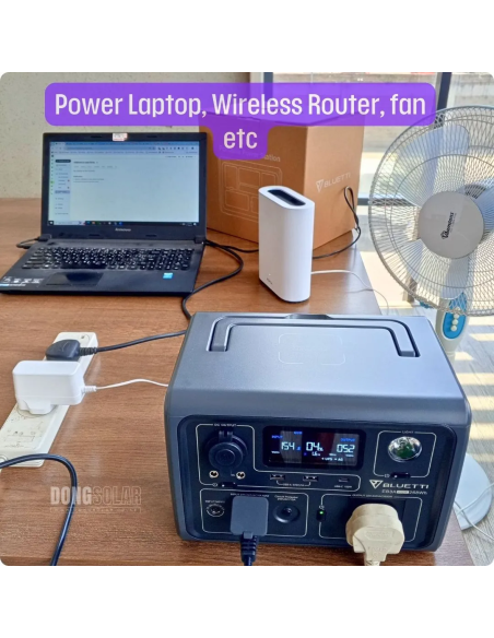 Bluetti EB3A Portable Power Station | 600W Output (1200W Surge) | 268Wh LiFePO4 Battery | 24/7 UPS & App Control