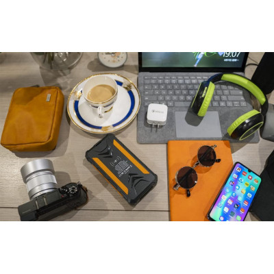 36000mAh Qi Solar Powerbank 18w ORANGE