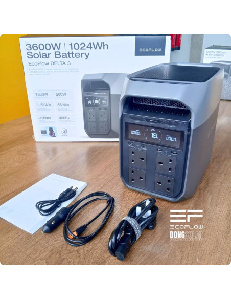ECOFLOW DELTA 3 Portable Power Station | 1800W 1024Wh