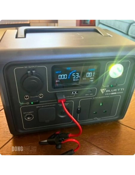 Bluetti EB3A Portable Power Station | 600W Output (1200W Surge) | 268Wh LiFePO4 Battery | 24/7 UPS & App Control
