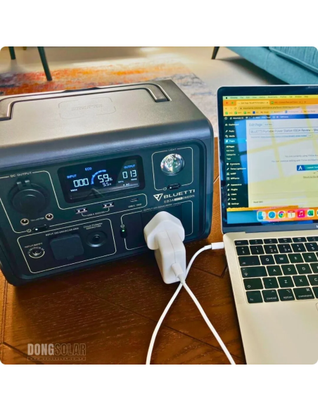 Bluetti EB3A Portable Power Station | 600W Output (1200W Surge) | 268Wh LiFePO4 Battery | 24/7 UPS & App Control