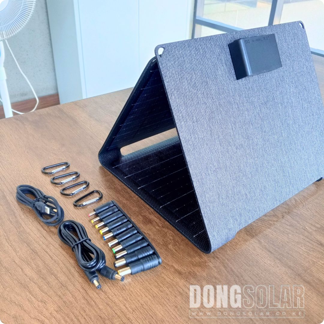 30W 12V Foldable Mono Solar Panel Portable USB Battery Charger ETFE