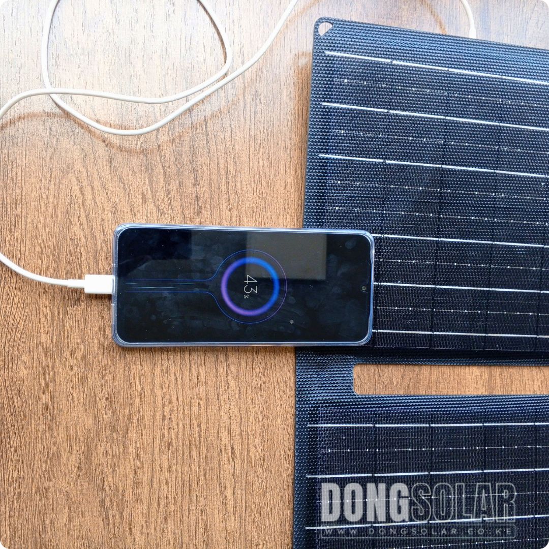 30W 12V Foldable Mono Solar Panel Portable USB Battery Charger ETFE