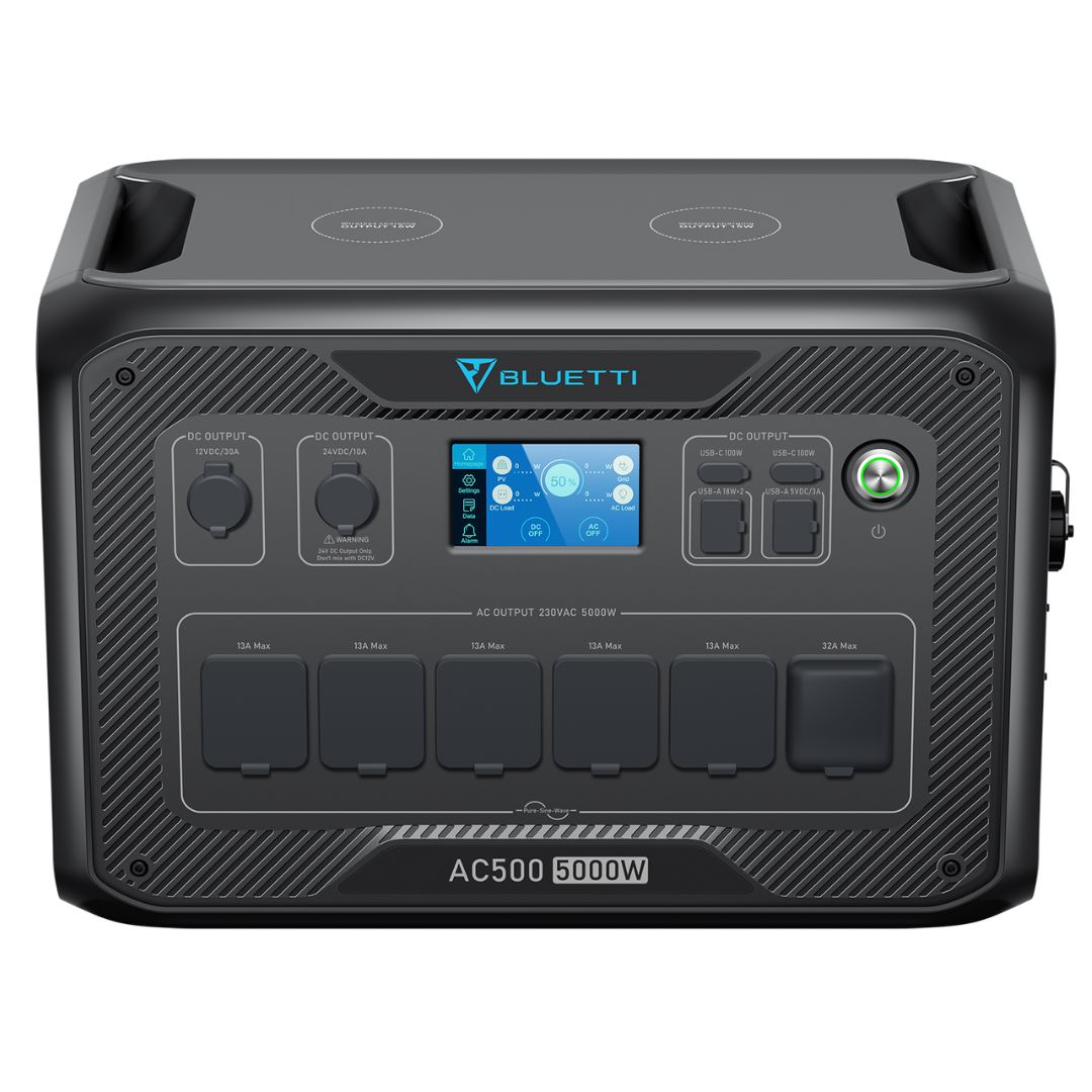 Bluetti AC500 5000W Modular Inverter | 10000W Surge | Expandable LiFePO4 Home Backup
