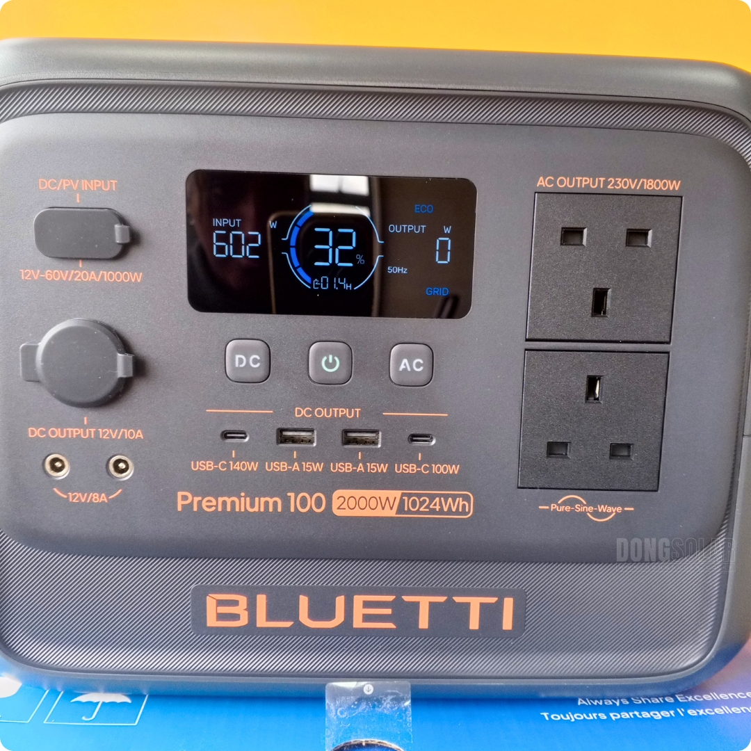 BLUETTI Premium 100 V2 Portable Power Station | 2000W 1024Wh