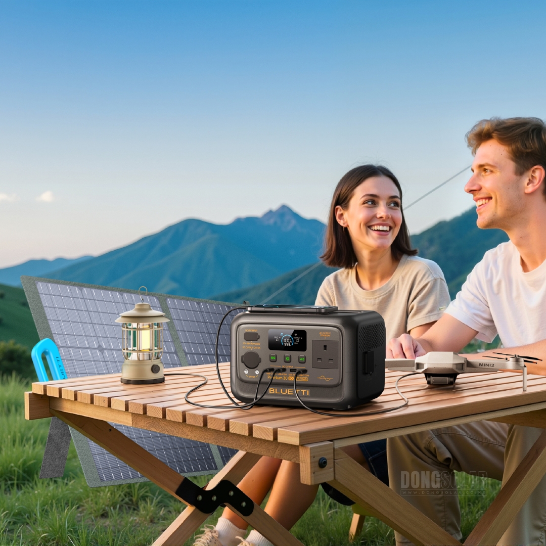 BLUETTI Premium 30 V2 Solar Bundle | 600W 320Wh Portable Power Station + 200W Foldable Solar Panel
