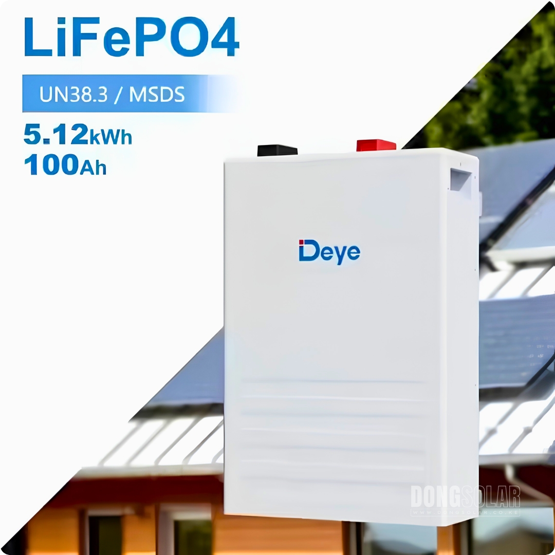 Deye SE-F5 5.12kWh 51.2V 100Ah LiFePO4 Battery | Dong Solar