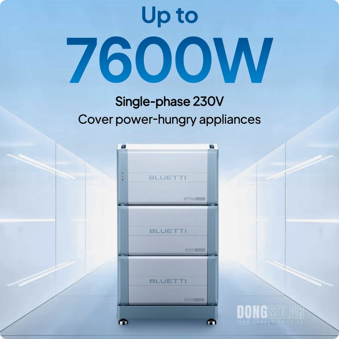 Inverter EP760 7600W +  10KW Lithium Battery B500 Expandable