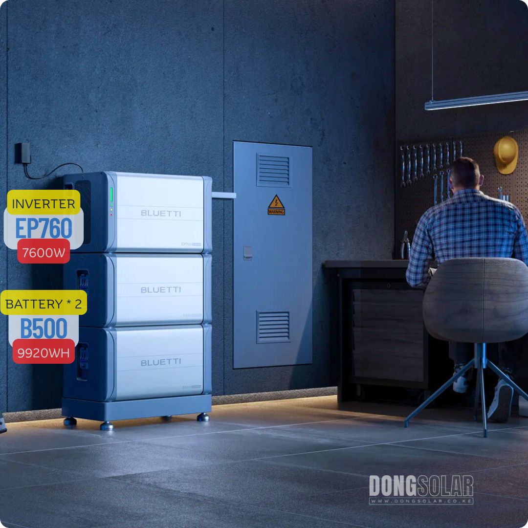 Inverter EP760 7600W +  10KW Lithium Battery B500 Expandable