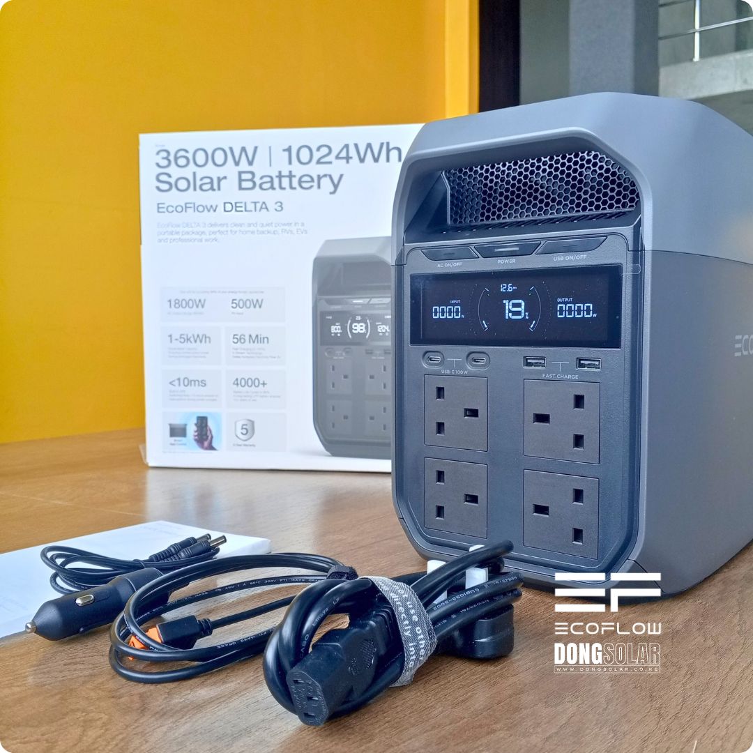 ECOFLOW DELTA 3 Portable Power Station | 1800W 1024Wh