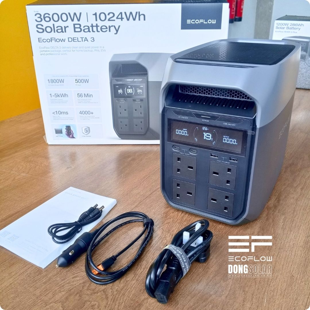 ECOFLOW DELTA 3 Portable Power Station | 1800W 1024Wh
