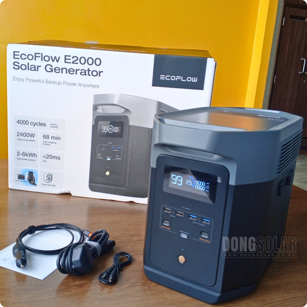 EcoFlow E2000 Portable Power Station (2048Wh, 2400W) – EFE2000-UK | LFP Battery