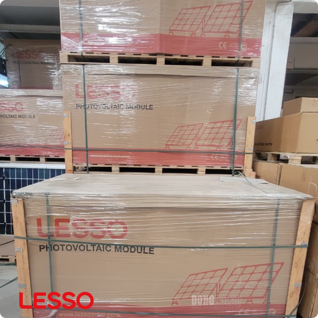 LESSO 595W Solar Panel | Mono bifacial N Type 595C-HBD-72-182