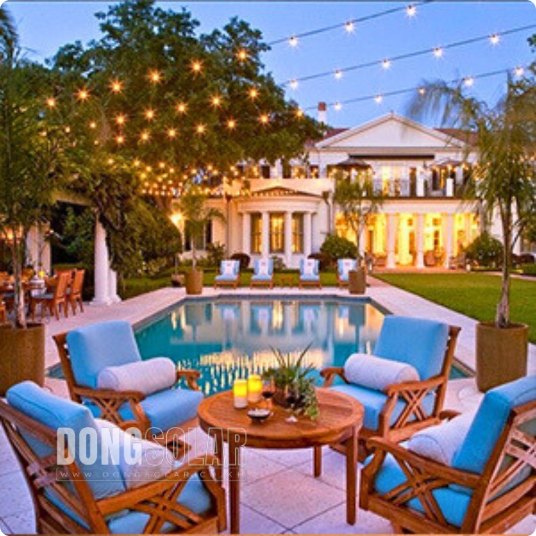 Electric String Lights 7.62m, 25 G40 Bulbs