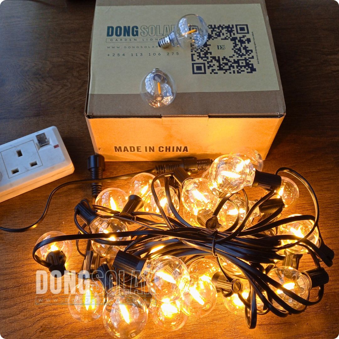 Electric String Lights 7.62m, 25 G40 Bulbs