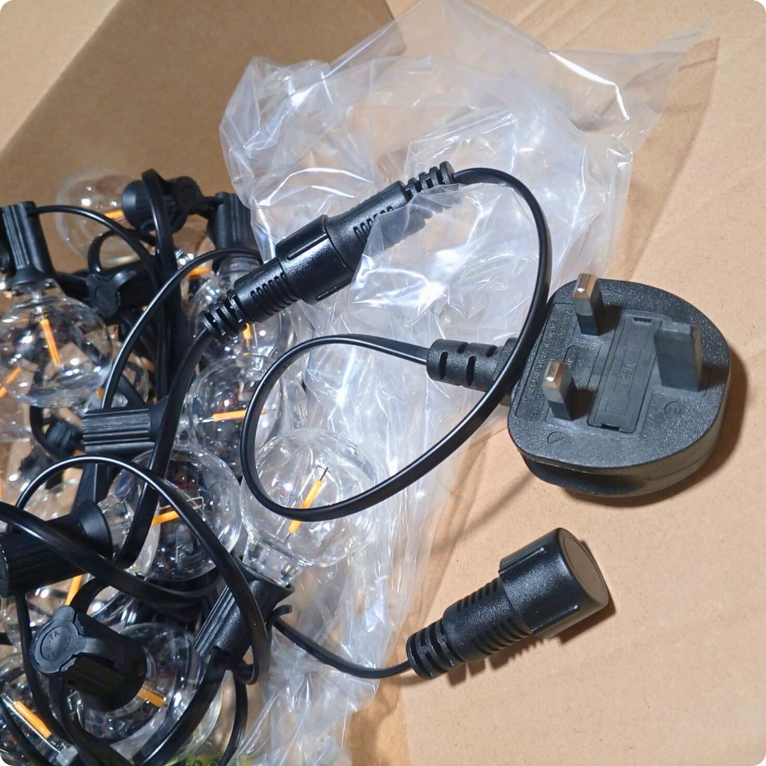 Electric String Lights 7.62m, 25 G40 Bulbs