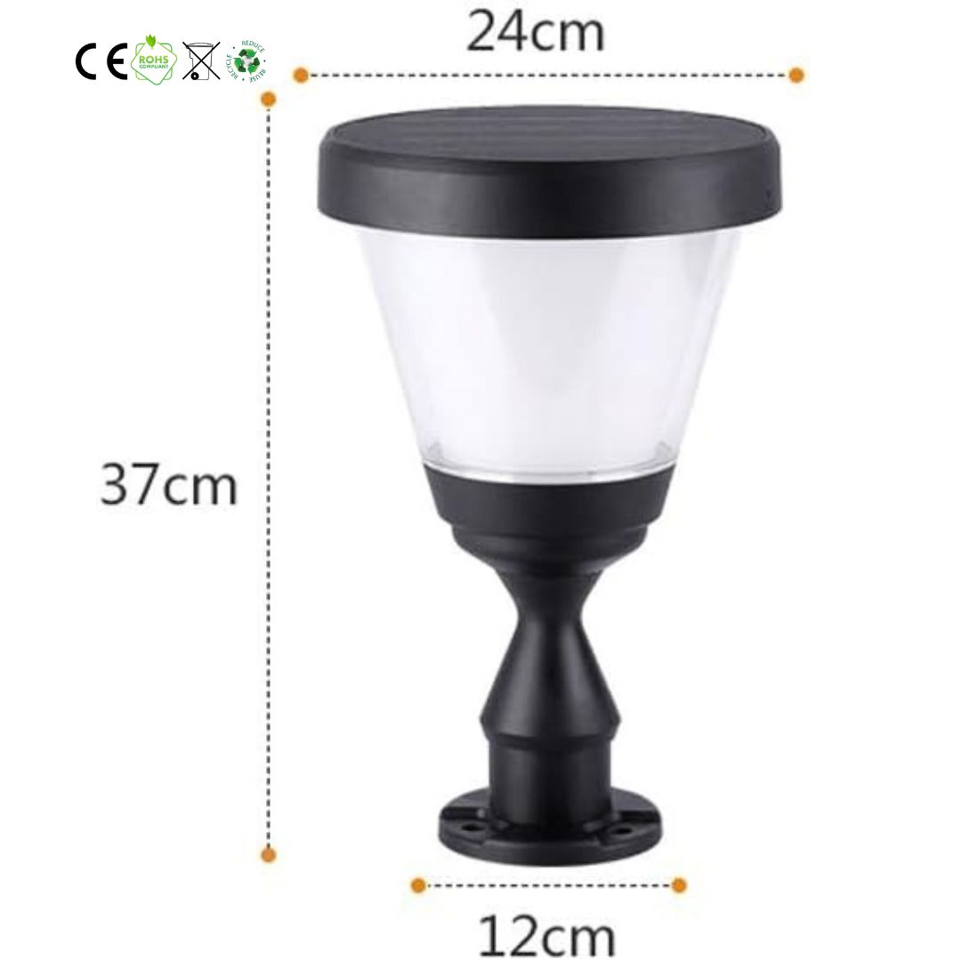 Solar Gate Pillar Light 15W ZTD2106 Premium