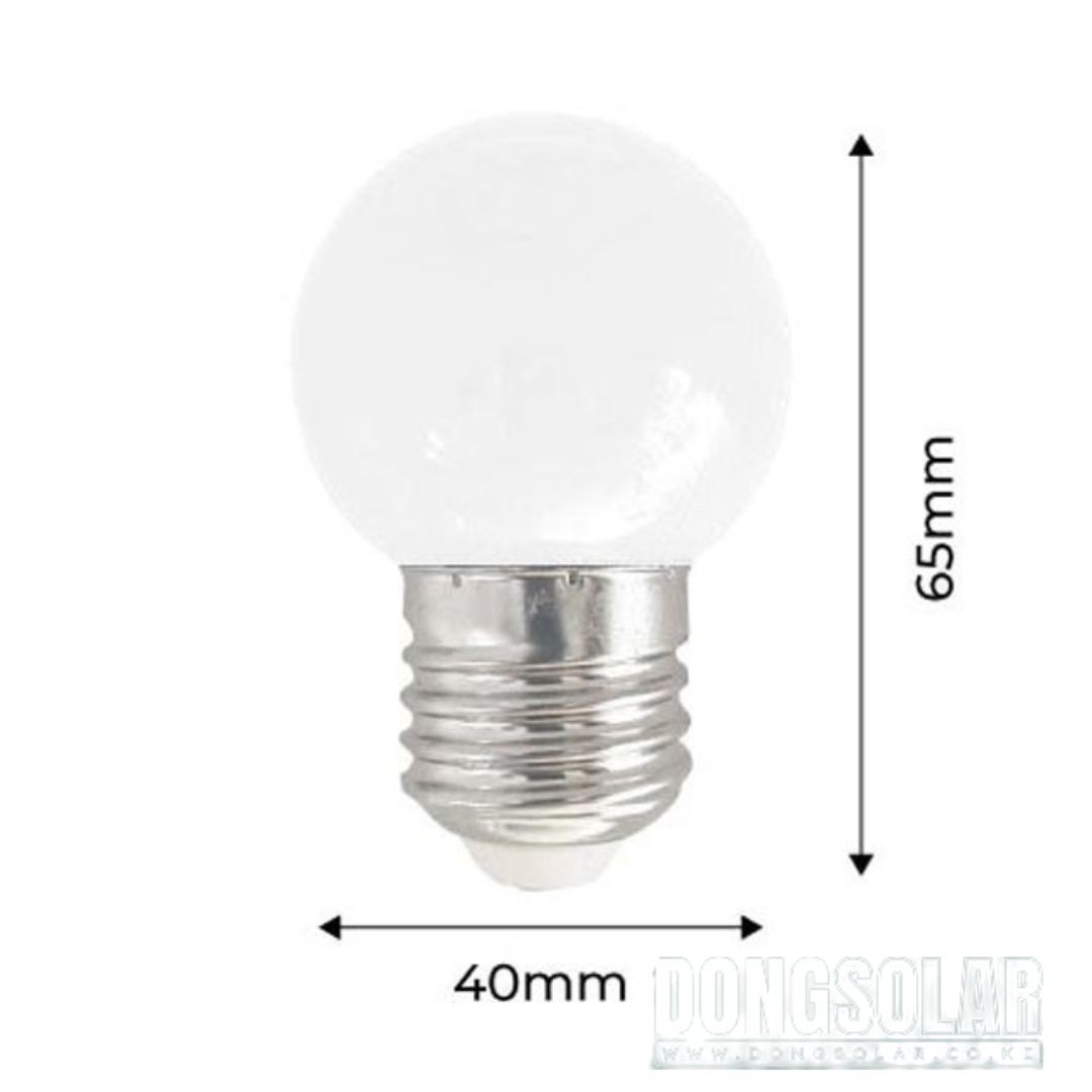 Solar String Lights 15m, 15 G45 Bulbs Warm White