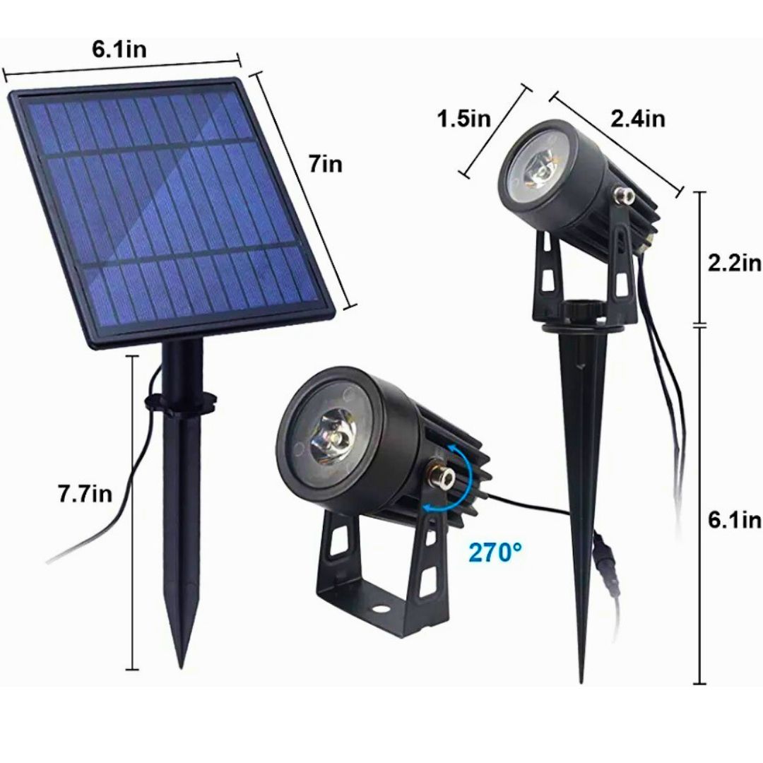Solar Spot Lights 4 in 1 Warm White