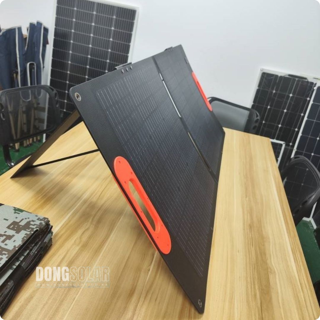 100W Portable Solar panel  with USB-c, USB3.0 and DC Output 18V