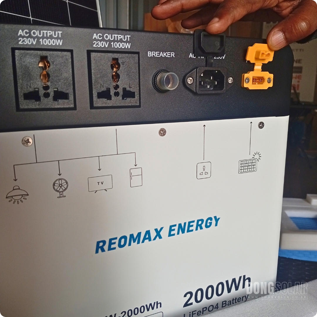 REOMAX portable Power Station | 100W 2000Wh