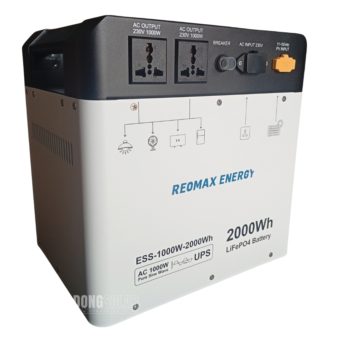 REOMAX portable Power Station | 100W 2000Wh