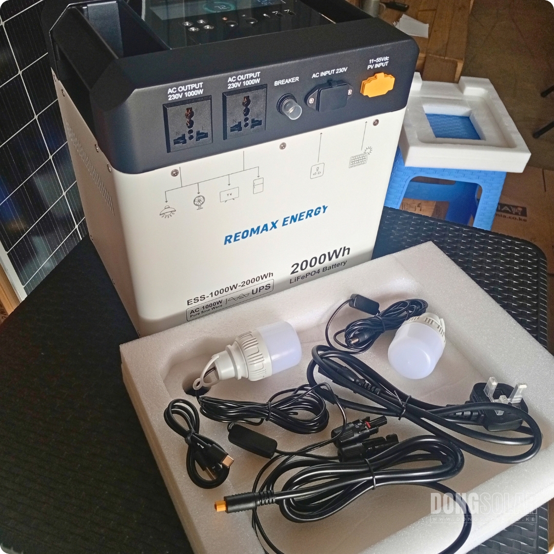 REOMAX portable Power Station | 100W 2000Wh