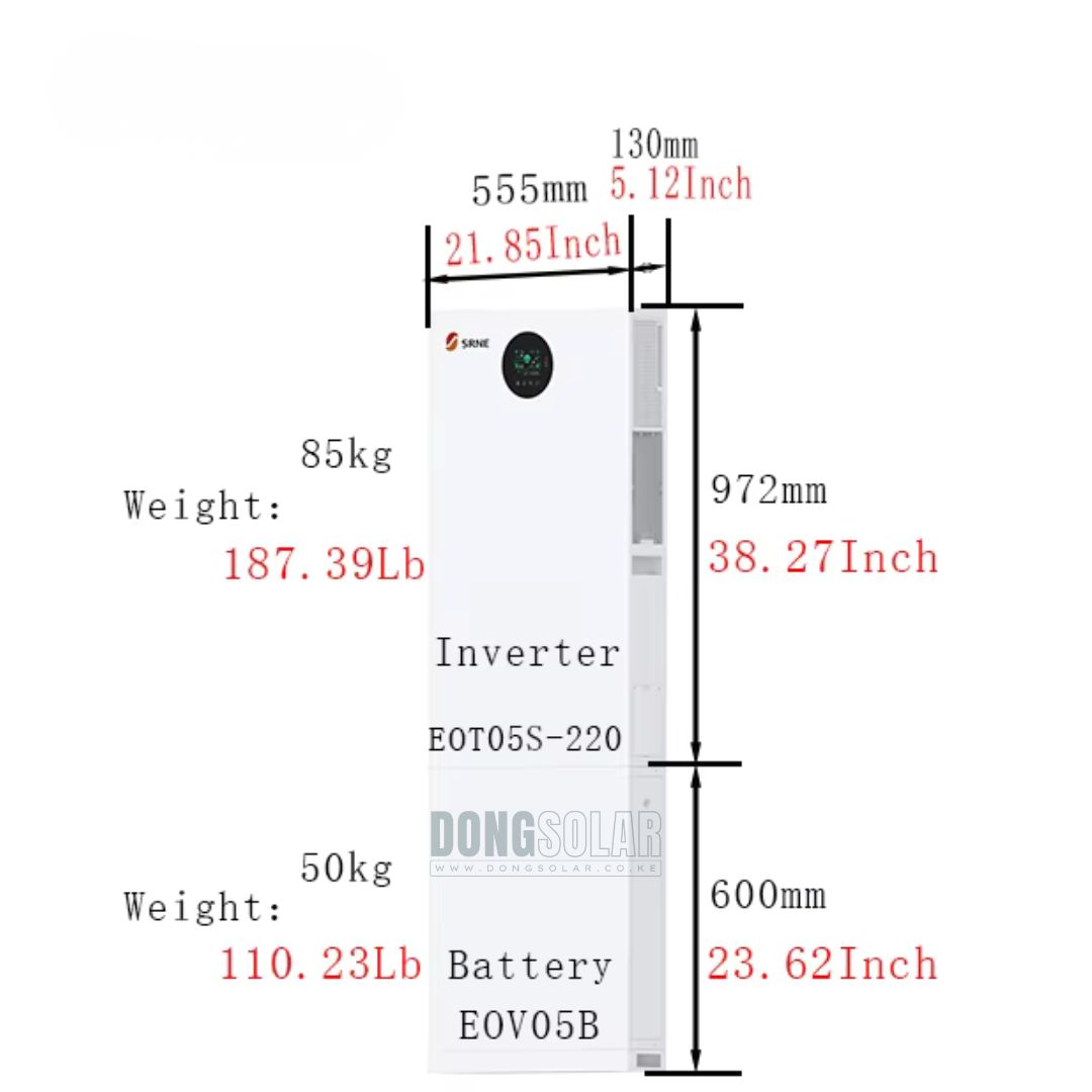 SRNE 5kW 5.12kWh All-in-One Solar System SR-EOT05S