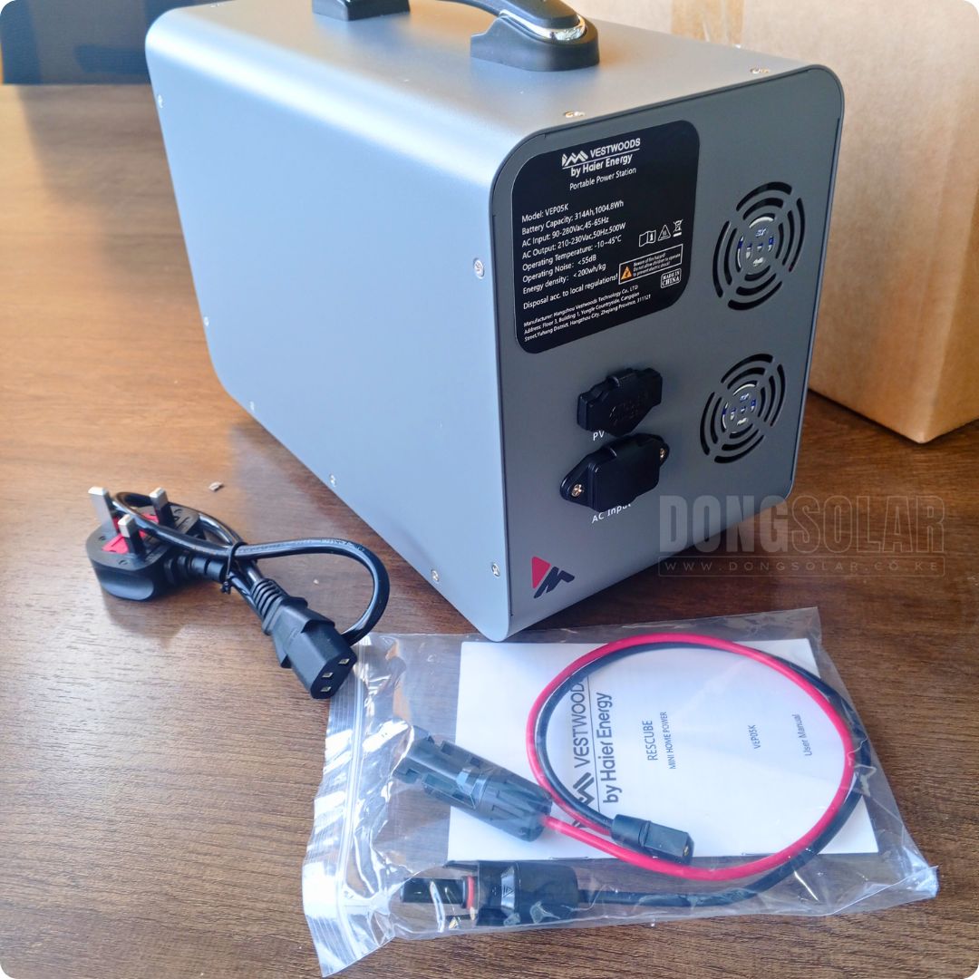 VESTWOODS portable Power Station | 500W 1000Wh
