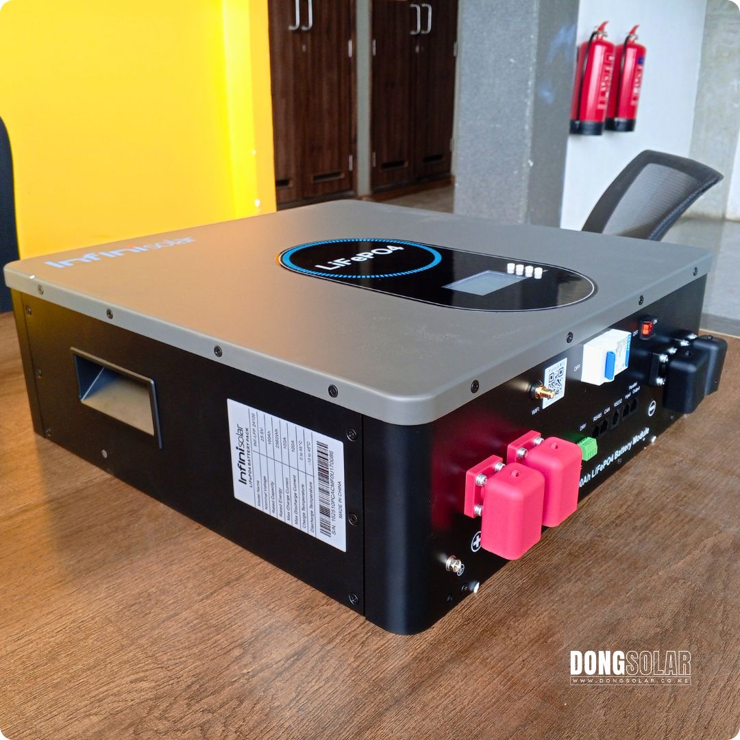 3.6kW InfiniSolar Hybrid Inverter & 2.56kWh LiFePO4 Lithium Battery Bundle