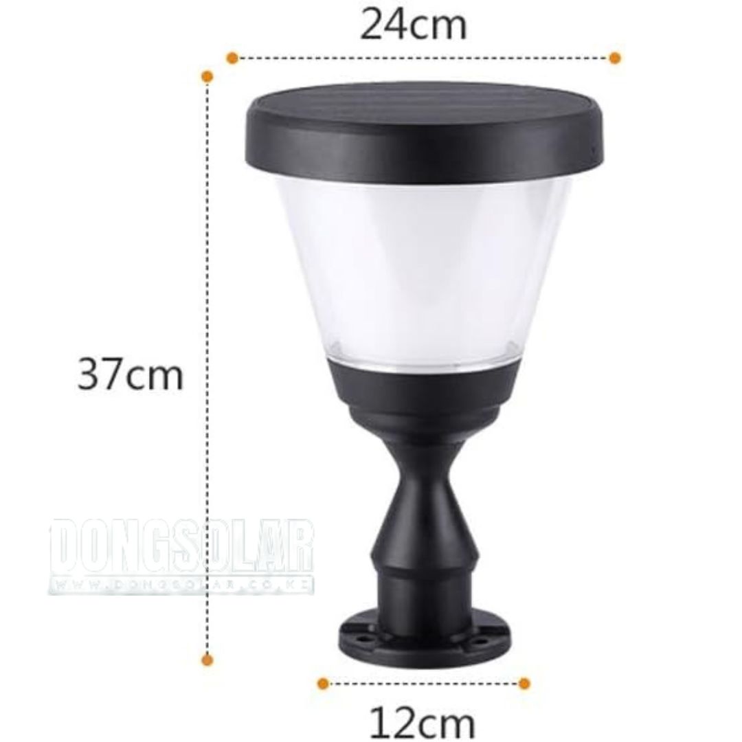 Solar Pillar Gate Light